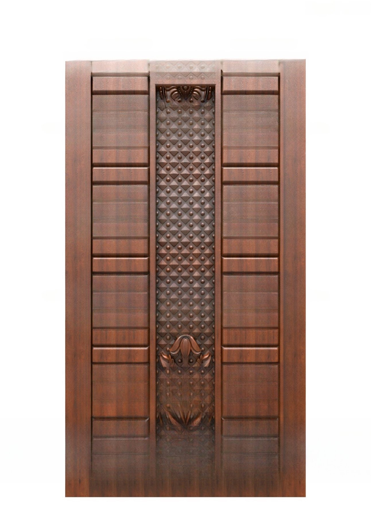 GOLDEN DOORS - PAGE-07 Modern Geometric Architectural Entrance Door 3D Model